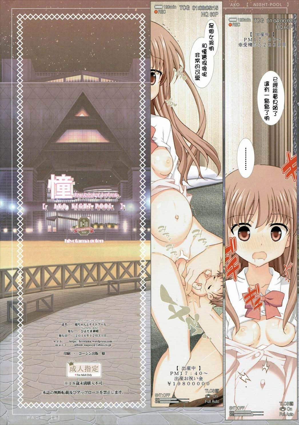 Ako-chan to Night Pool page 9 full