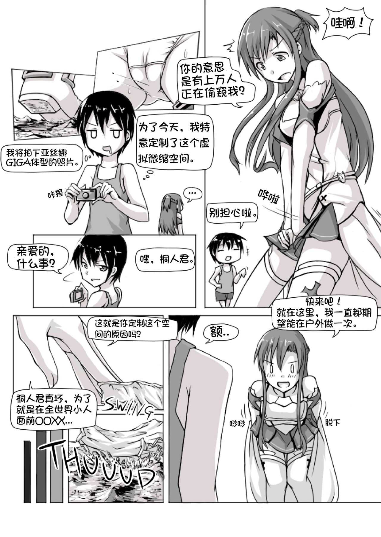 Size Henkou de Asuna ga Yaritai Houdai Online | 体型变化任性的亚丝娜网络游戏 page 3 full