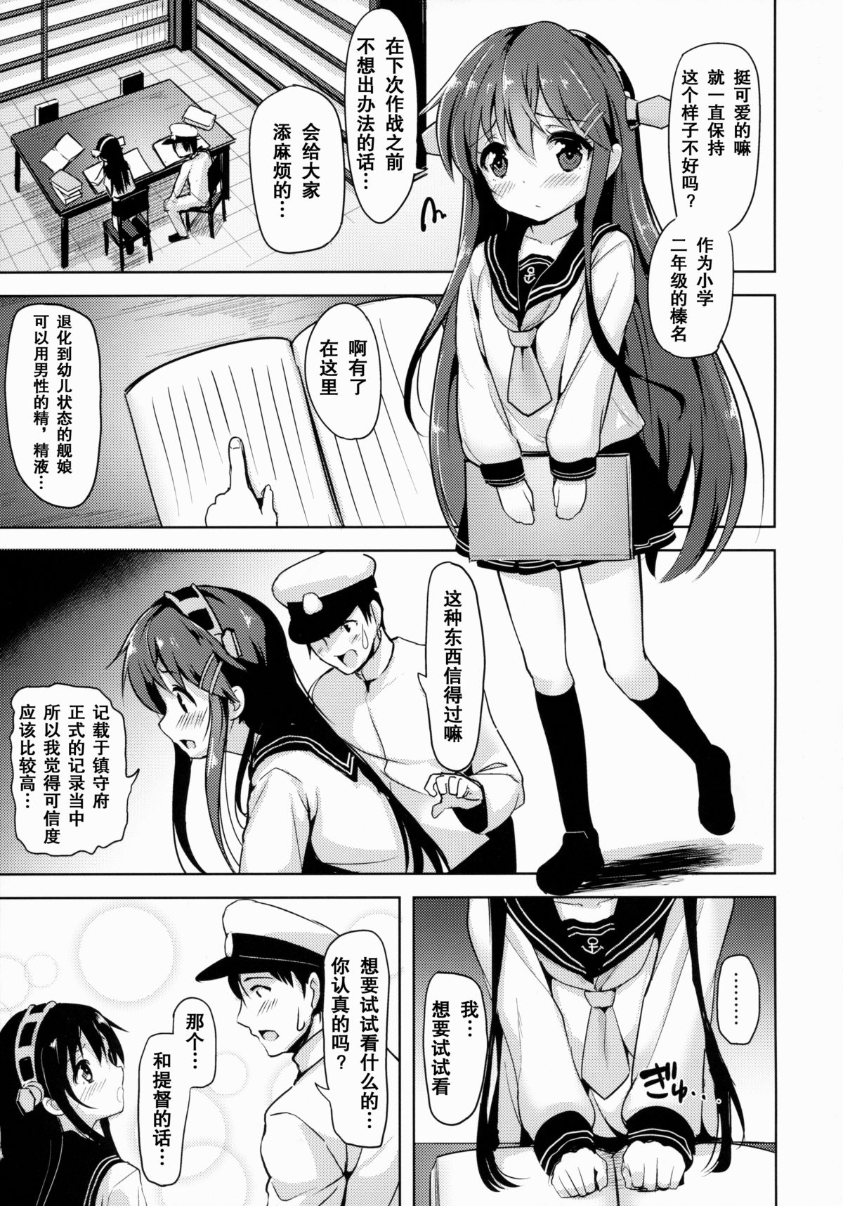 Loli Haruna ga Teitoku no Seieki de Moto ni Modoru Hon page 4 full