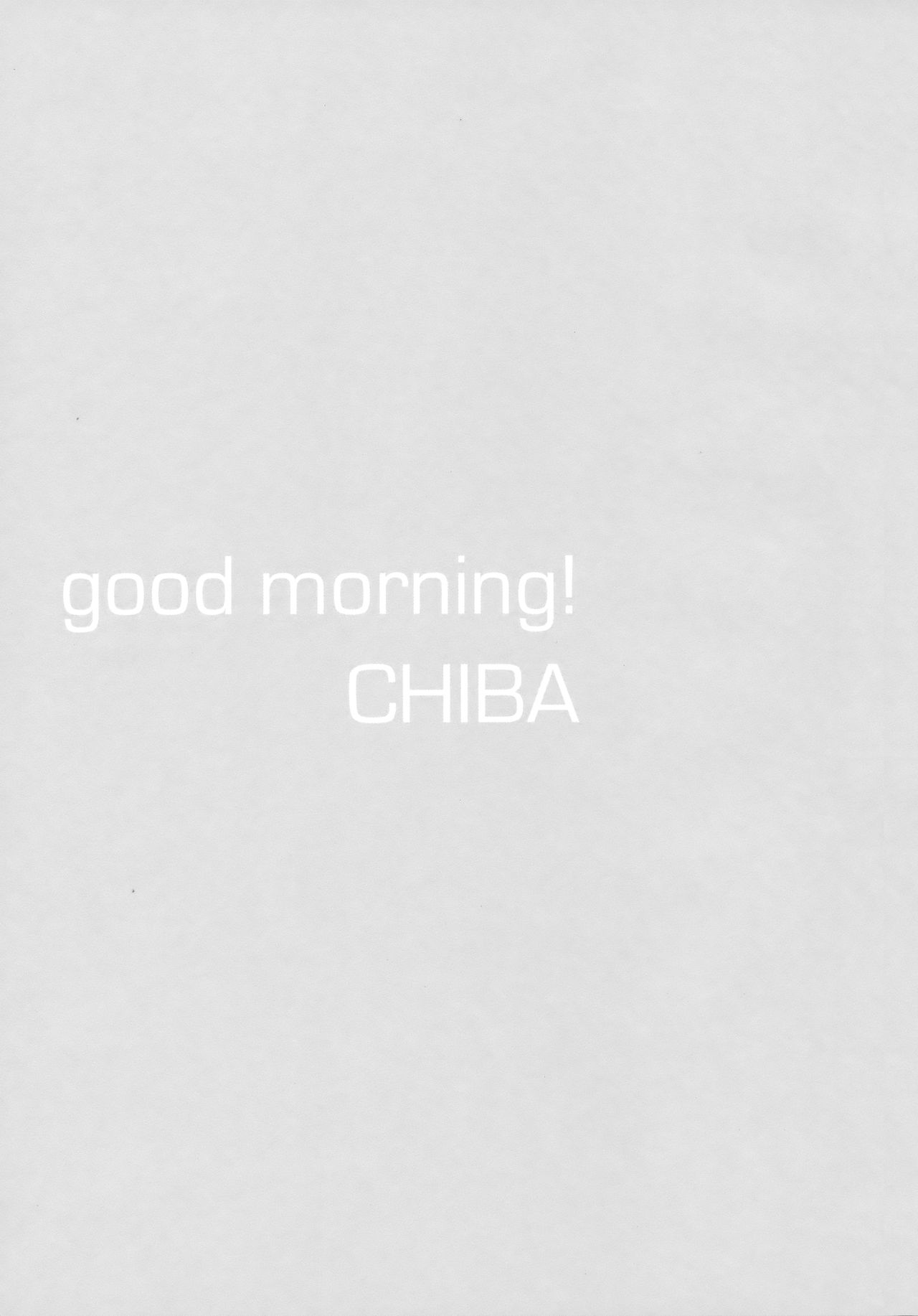 Good Morning Chiba page 3 full