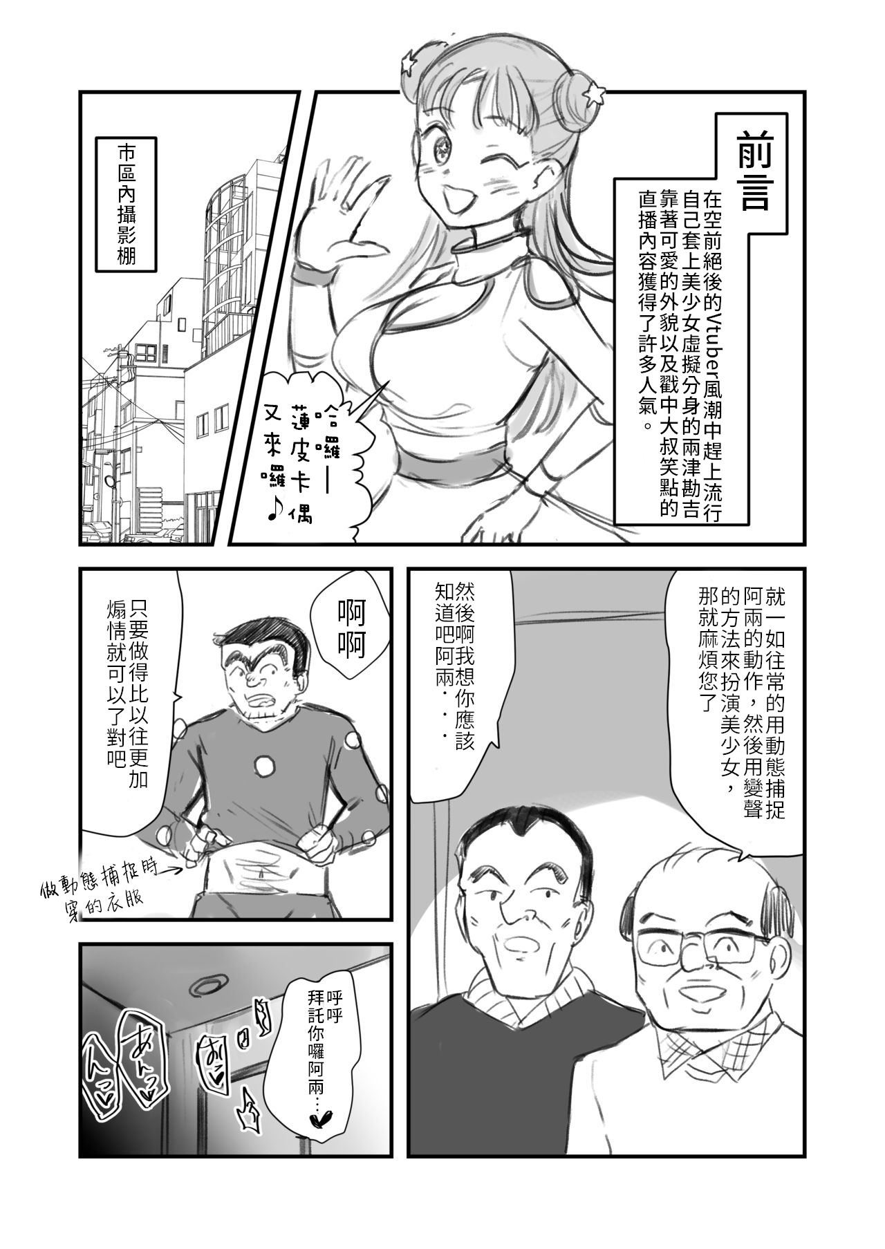 Vtuber ni Natte Chinchin Peropero | 變~身!成為Vtuber舔舔雞雞 page 3 full