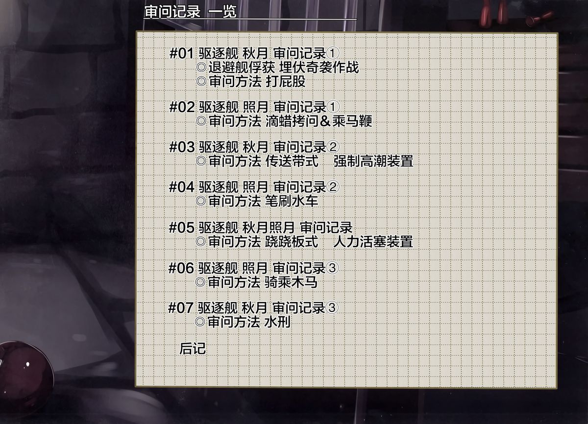 Kuchikukan Akizuki Teruzuki Jinmon Chousho page 2 full