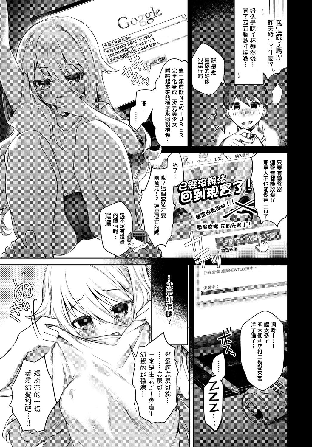 Virtual Shirokami TS Musume NewTuber Oji-san | Virtual White-haired Gender Bender Newtuber Oji-san page 5 full