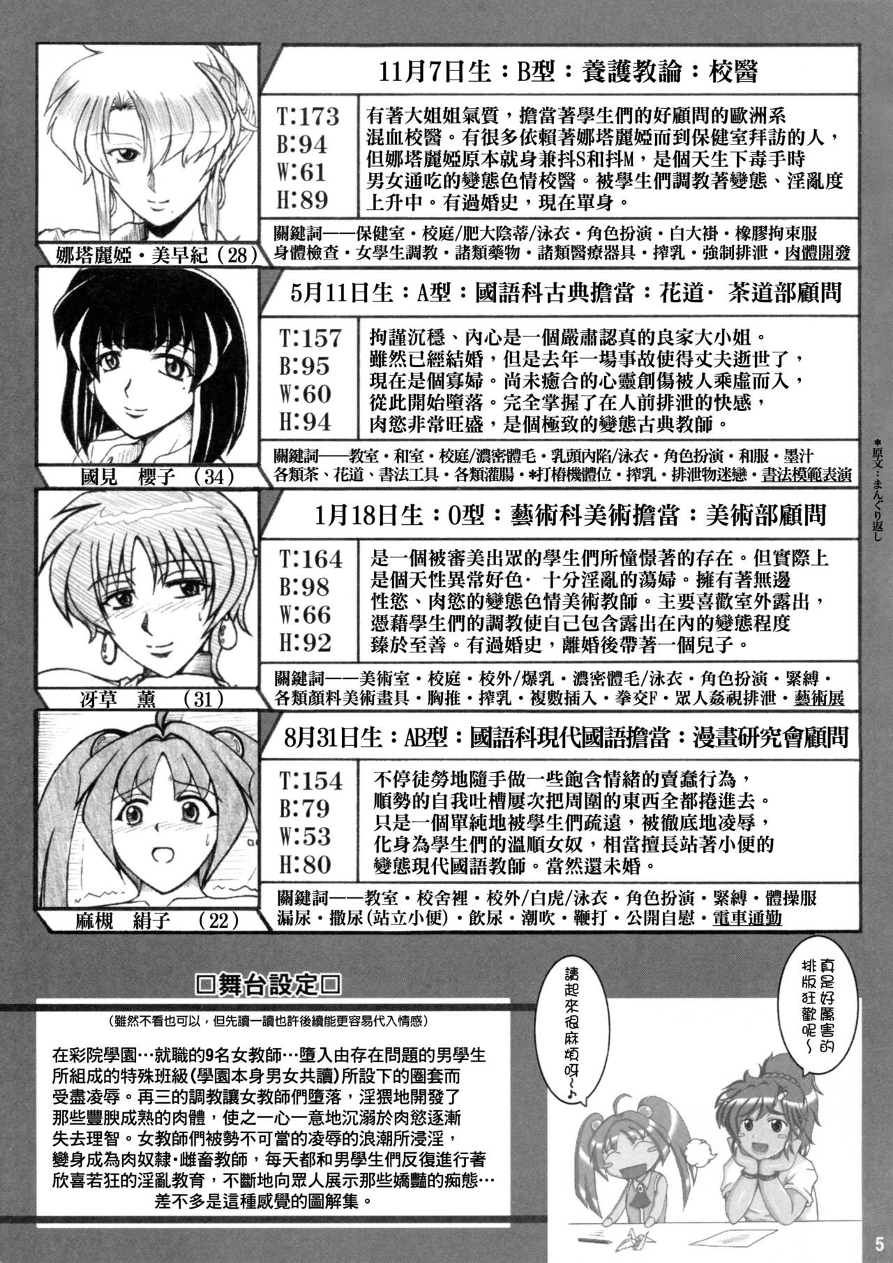 Onna Kyoushi-gun Ryoujoku Enchitai I season page 5 full