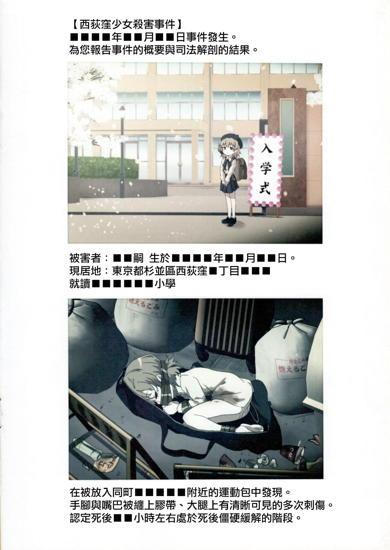 Nishiogikubo Shoujo Satsugai Jiken Shihou Kaibou Kiroku page 4 full