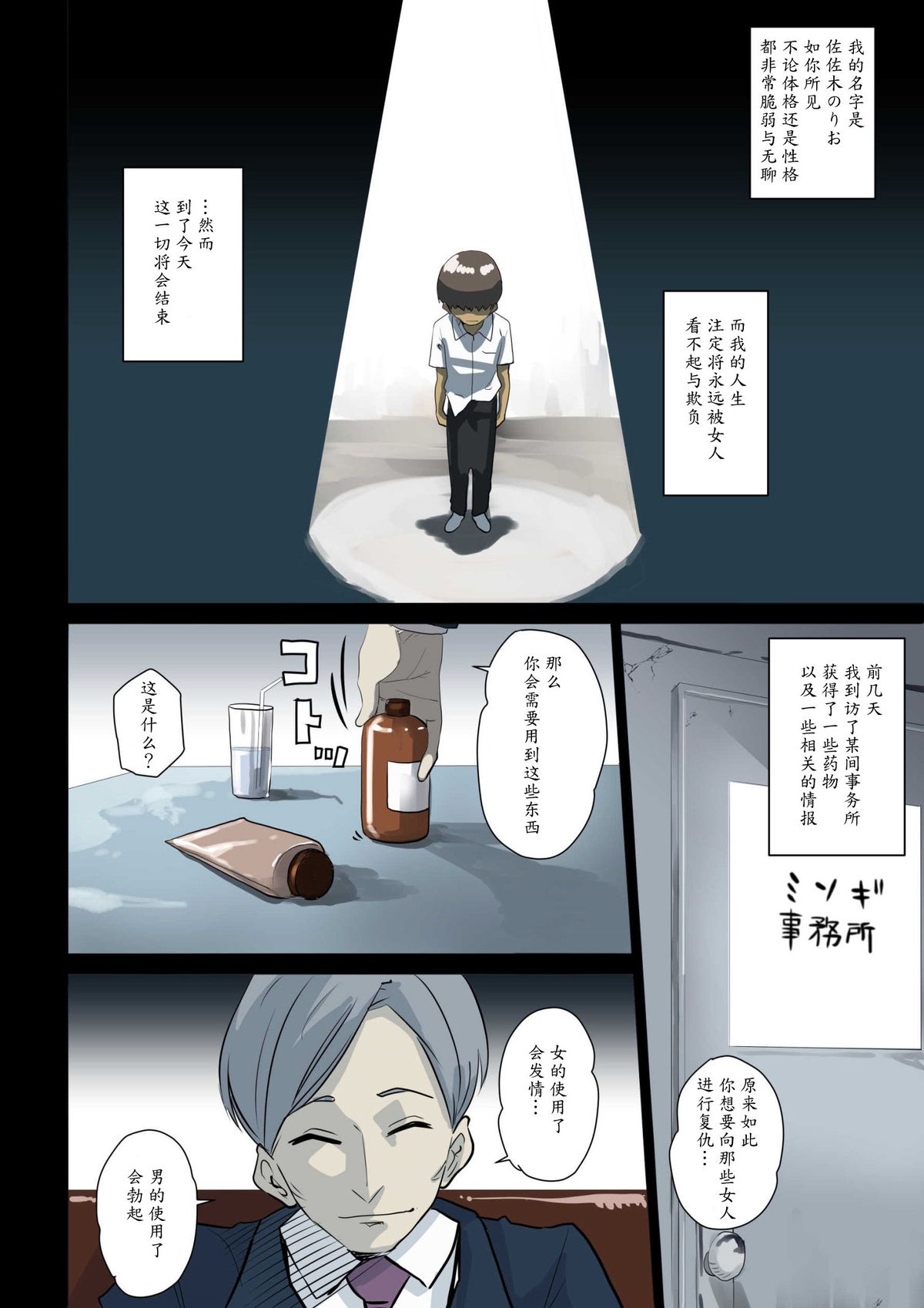 Nekura Shounen no Fukushuu Harem Choukyou Keikaku page 3 full