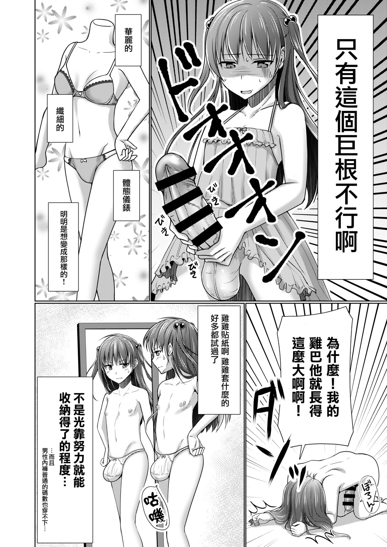 Kyochin dakedo Panty Hakitai | 巨根也想要穿上女式小内内 page 5 full