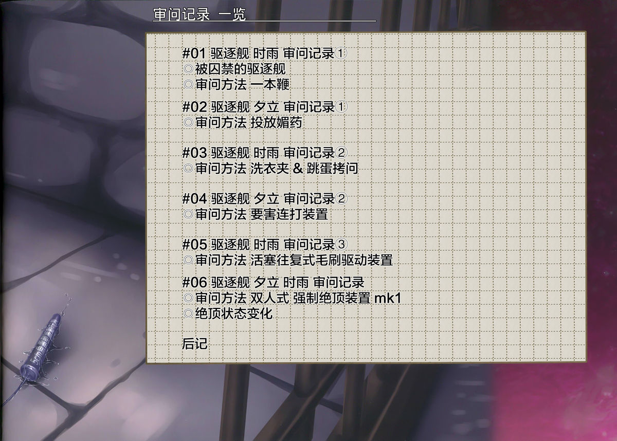 Kuchikukan Yuudachi Shigure Jinmon Chousho page 3 full