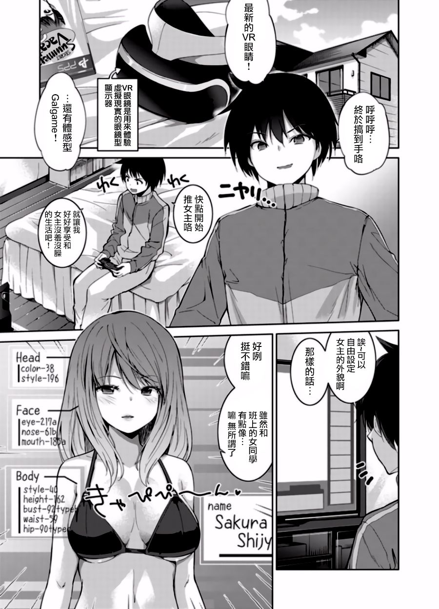 Ecchi na VR Game-chuu... Machigatte Imouto ni Maji SEX Shiteta! 1 | 在VR黃遊裡搞錯了結果上了妹妹！1 page 2 full