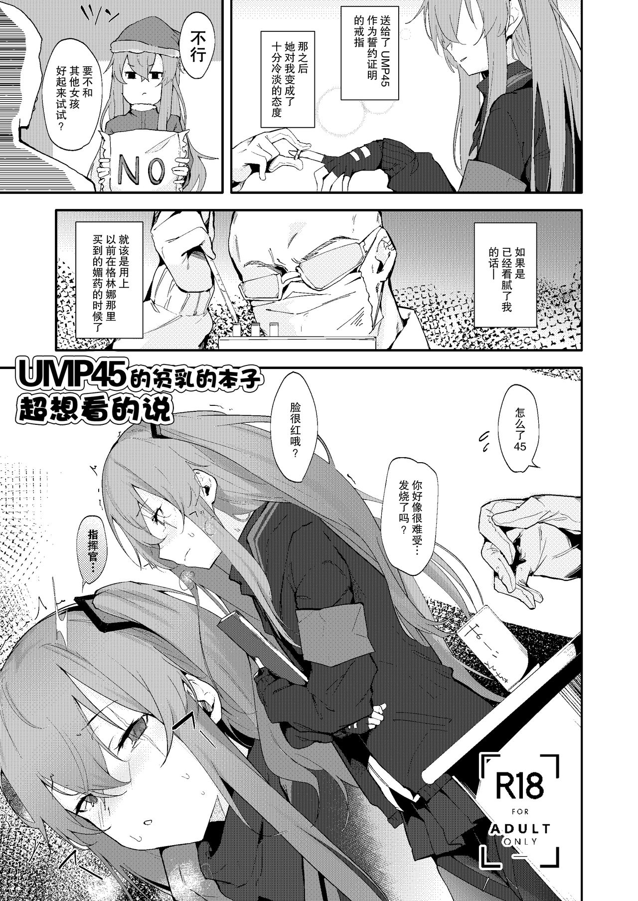UMP45 no Chippai ga Mitakunaru Hon | UMP45的贫乳的本子超想看的说 page 2 full