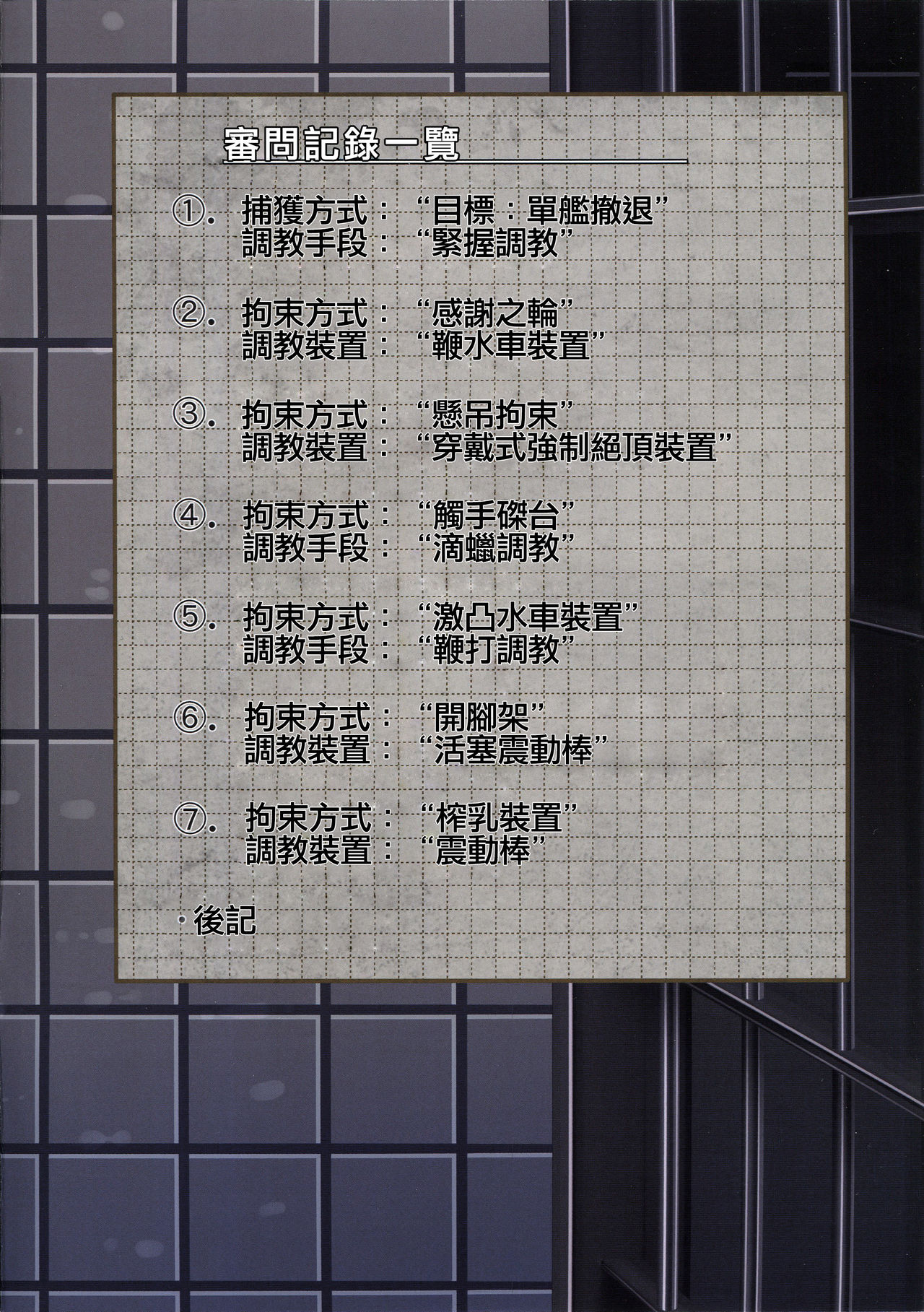 Juujunyoukan Suzuya Jinmon Chousho page 3 full