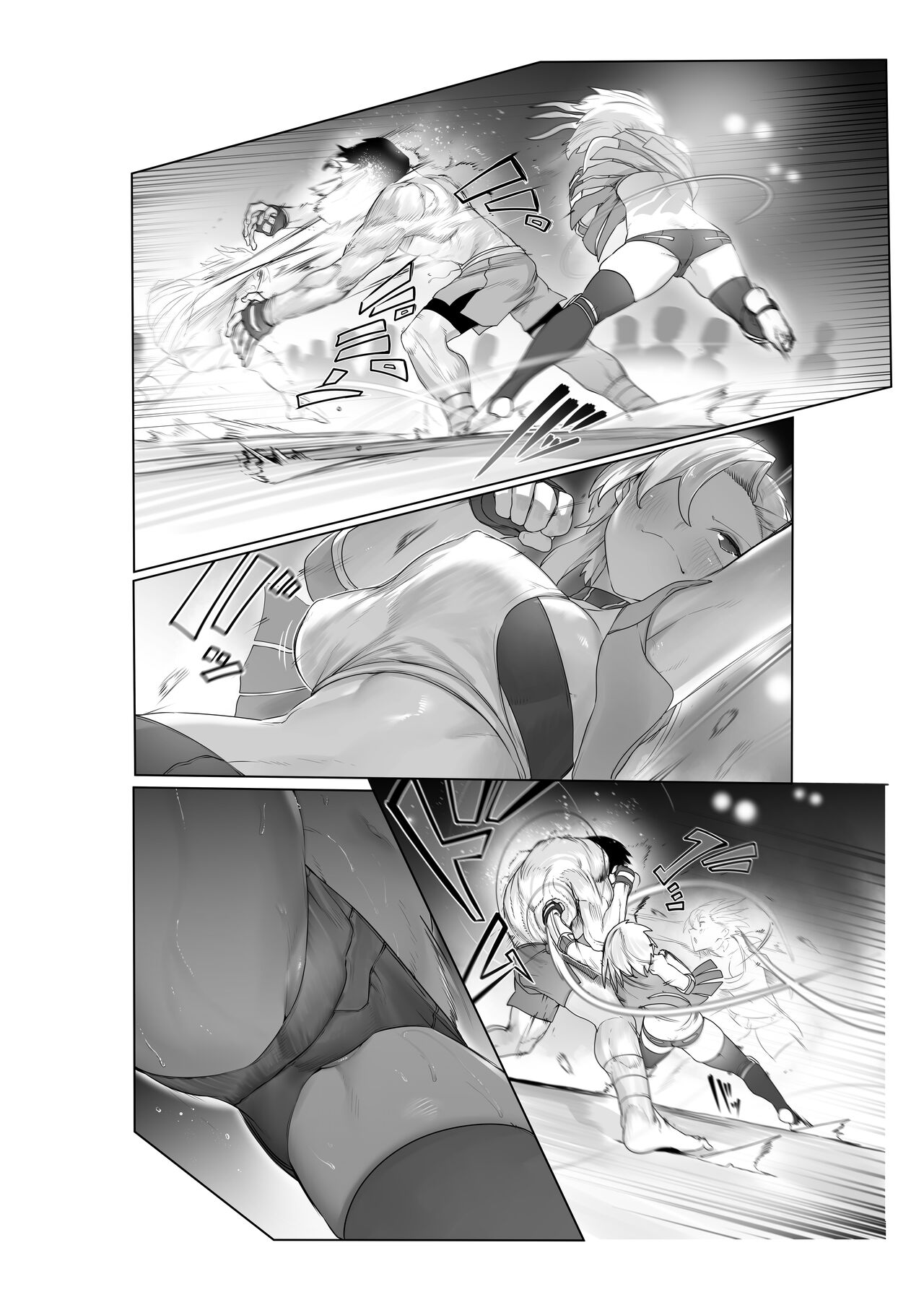 Kakutou Rape -Saikyou Shoujo Touka ga Okasareta Hi- | 斗强奸 -最強少女・跳花被侵犯日- page 9 full