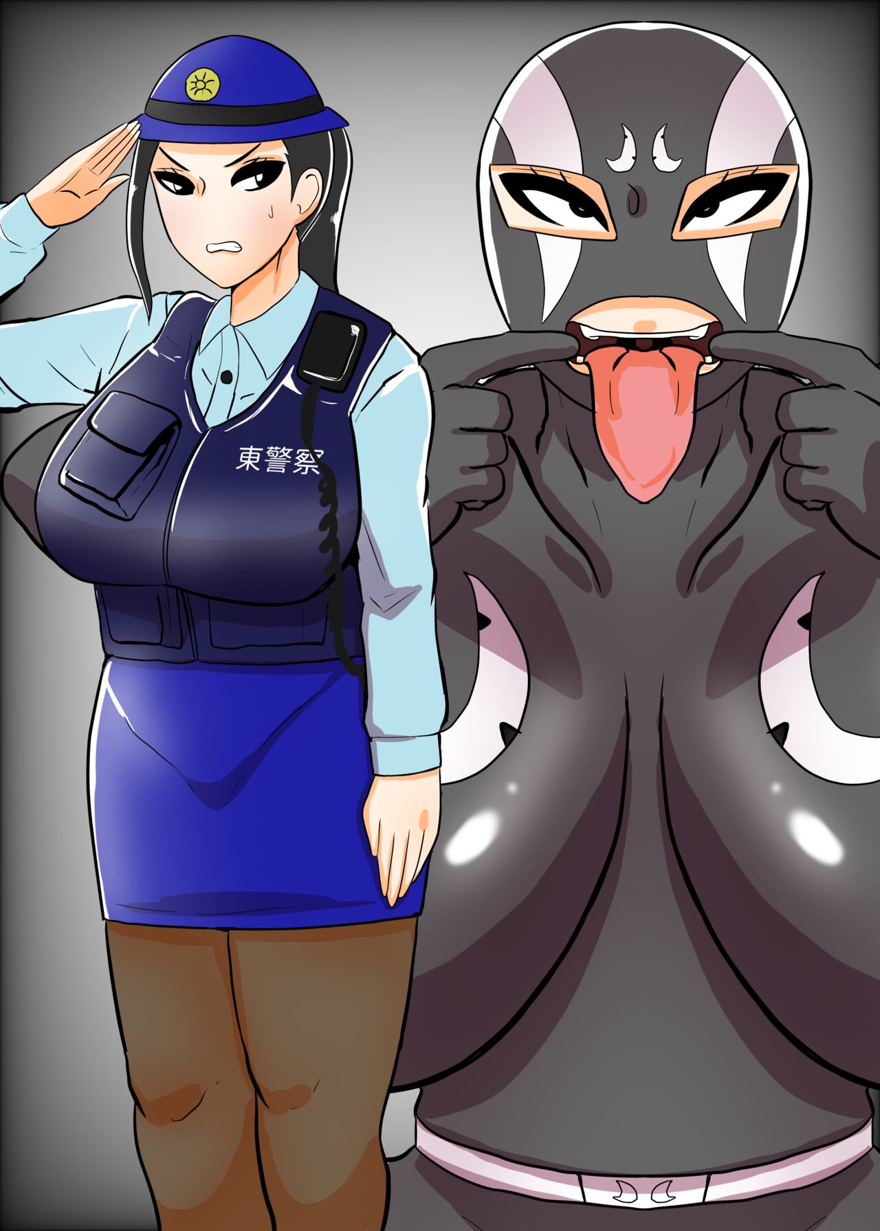 Fujin Keikan Sentouin "Ryouko" ~Aru Oushuuhin DVD no Kiroku~ | 女警战斗员『凉子』~某被没收DVD的记录~ page 3 full