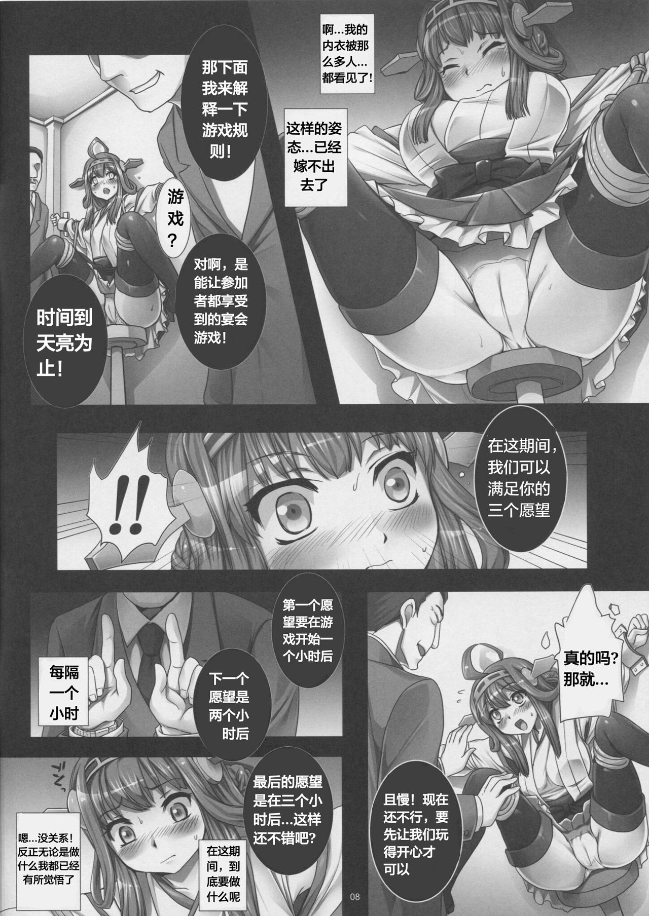 Kanochi Game ~Teitoku no Tame ni Shintai o Sashidashita Kenage na Kongou o Inran Choukyoushite Tanoshimu Shinshi no Kai~ page 8 full