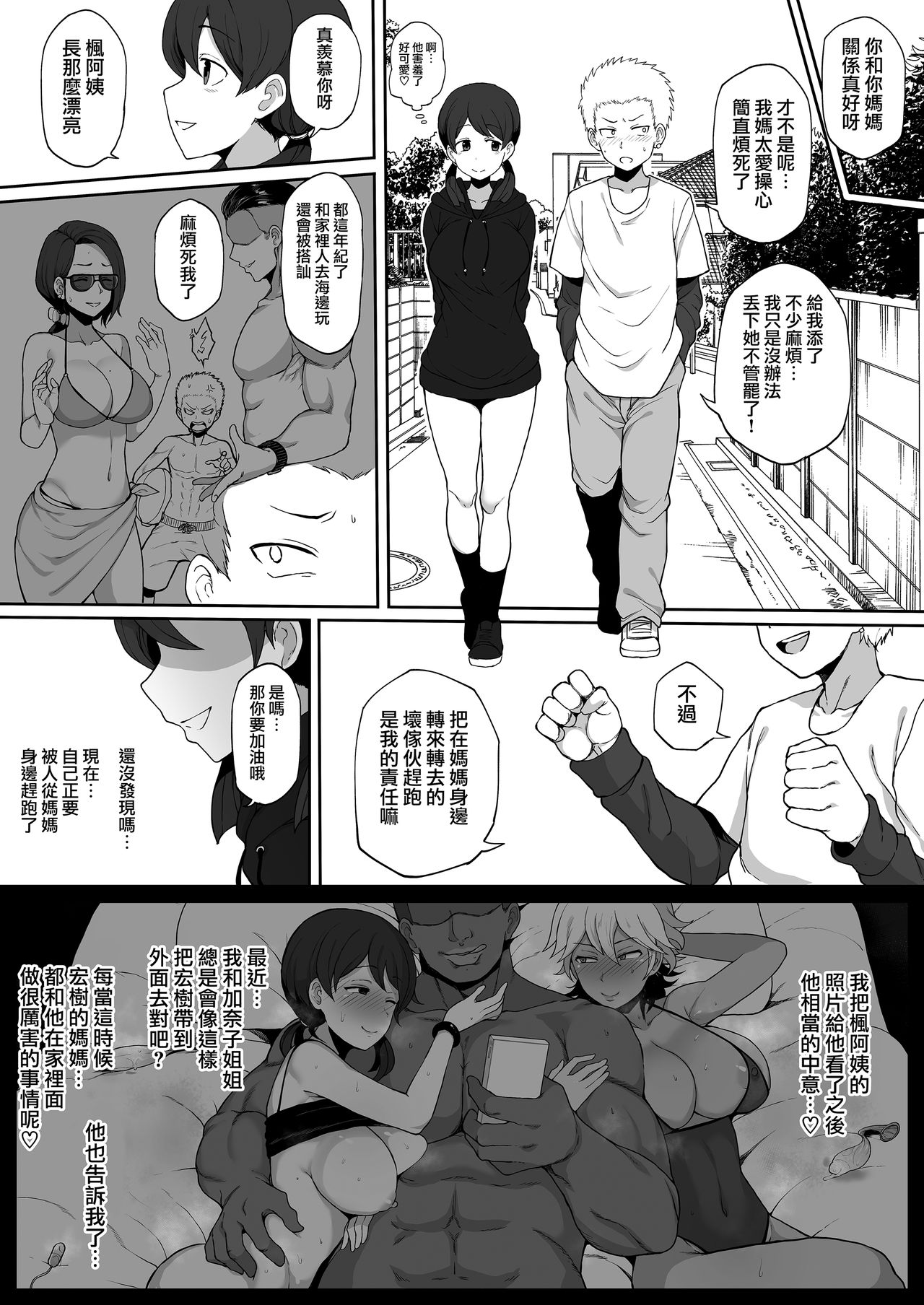 Kokujin no Tenkousei ni Haha o NTR ru page 3 full