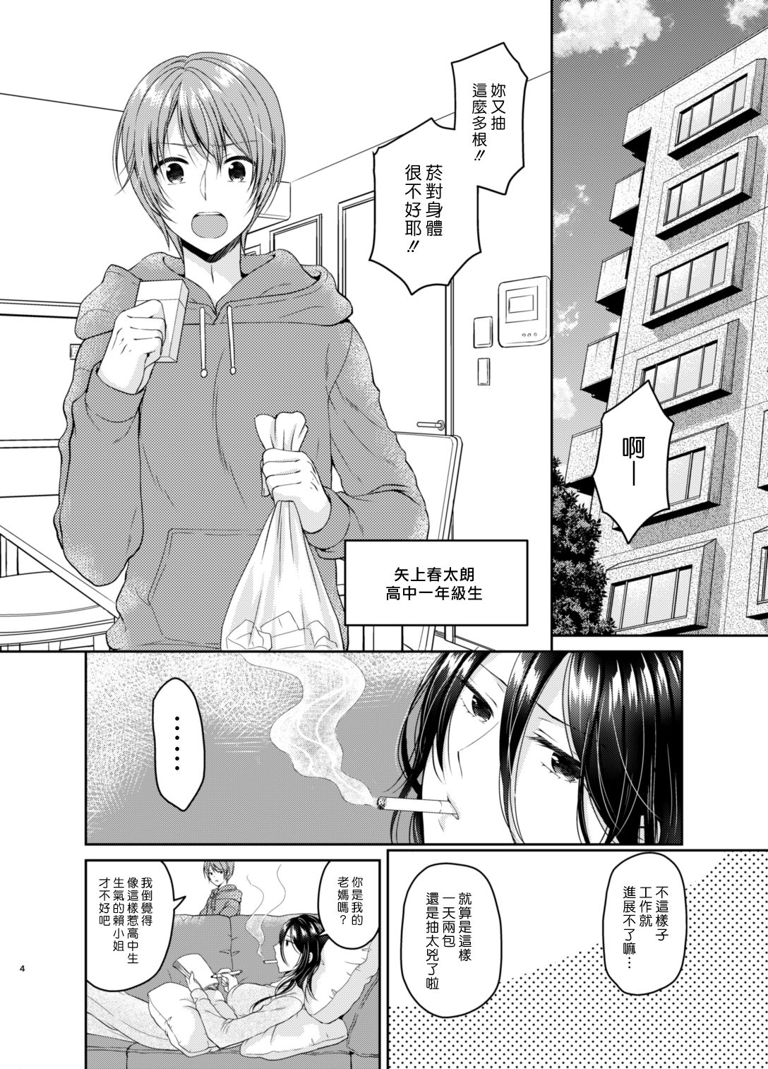 Ore no Chikubi wa Tabako no Kawari ni Narimasen!! | 不要用我的乳頭代替香菸!! page 4 full
