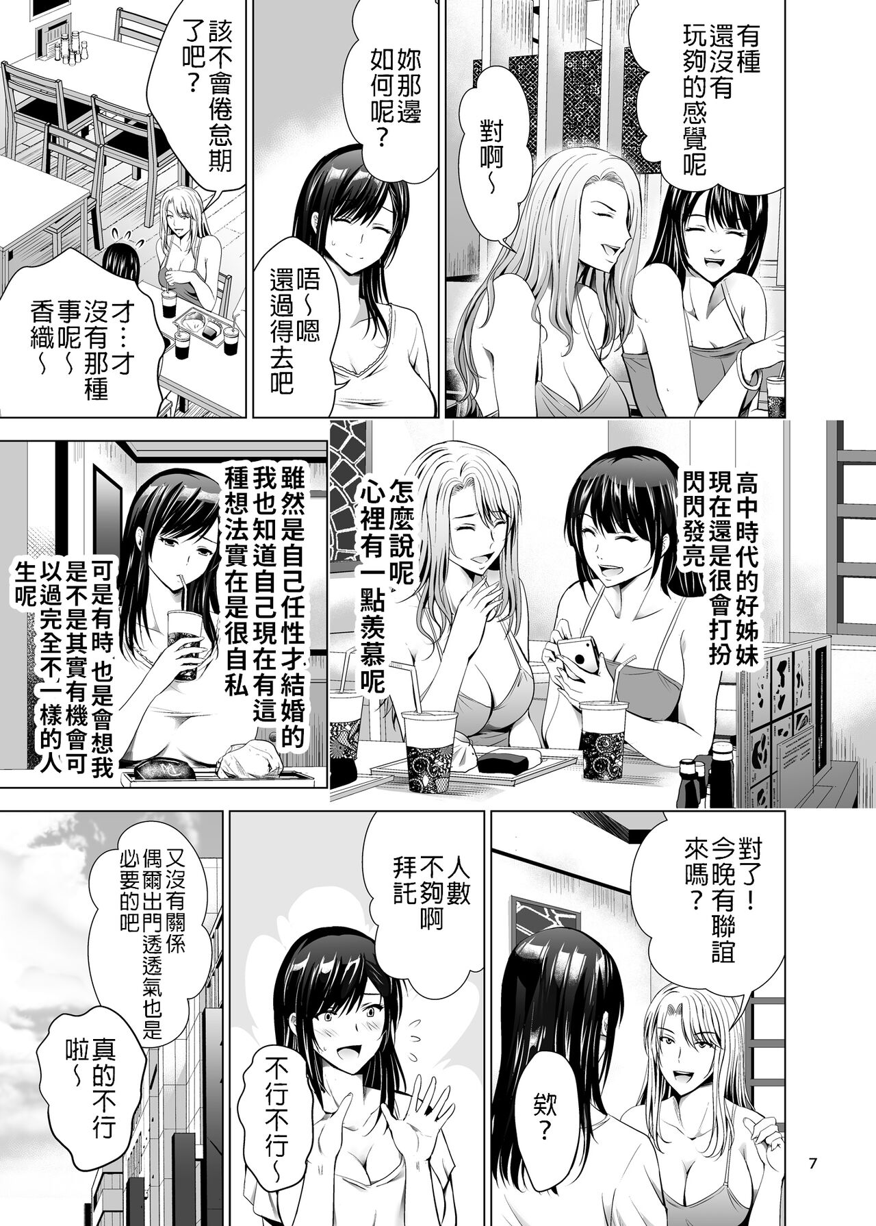 Moto Gal Wakazuma ga Yarikon ni Sanka Shita Ken | 前太妹年輕人妻不小心參加了肉體聯誼記 page 7 full