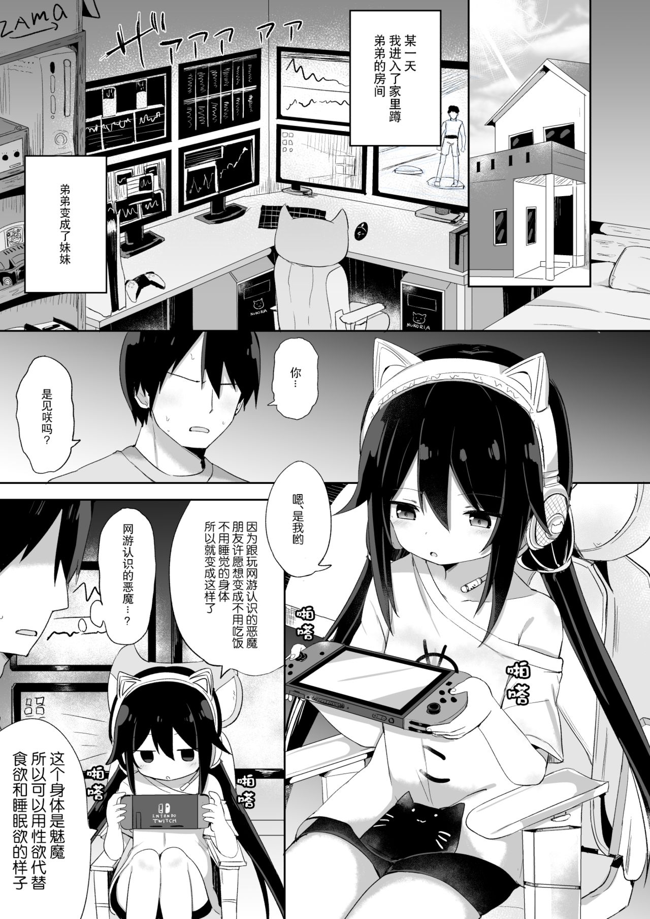 Downer-kei Gamer Otouto ga Nii-san Sukisuki Imouto Succubus ni Naru made page 3 full