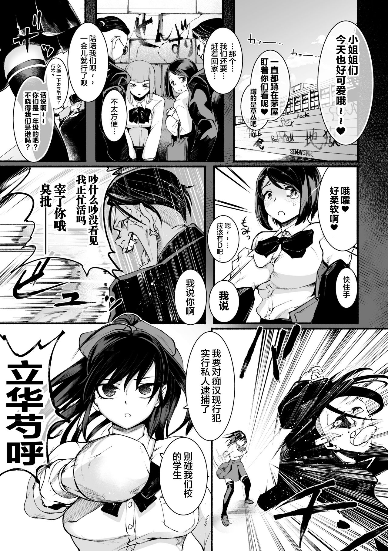 Δ9『ディストラクション・ガール』 2D Comic Magazine Futanari Biryona Zako Mesu Bokki o Hakai Ryoujoku Vol. 1 【不可视汉化】 page 4 full