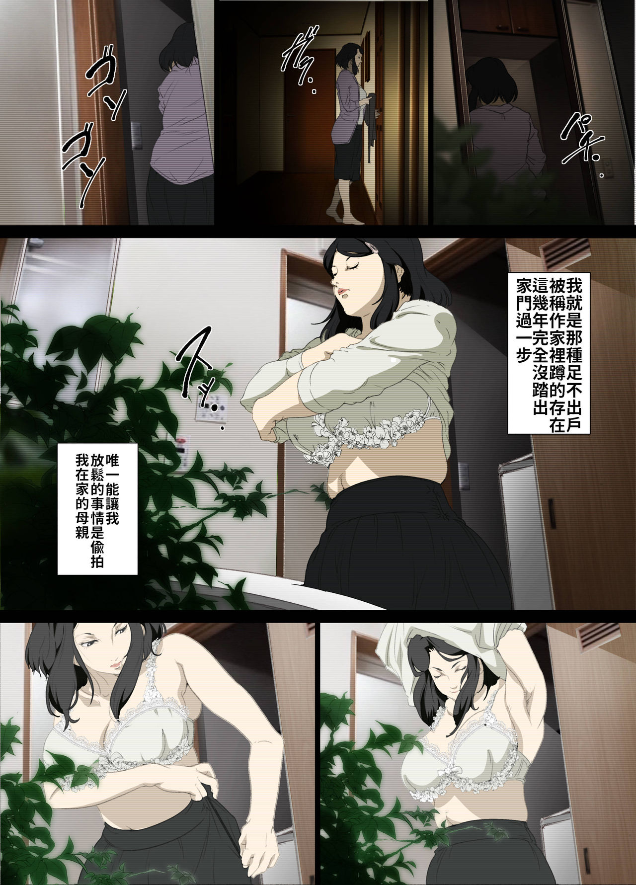 Namaiki na Hahaoya o Honnin ni mo Kizukarezu ni Minkan Suru Houhou | 家庭內夜襲的入門書、對傲慢的母親睡眠強姦的方法 page 5 full