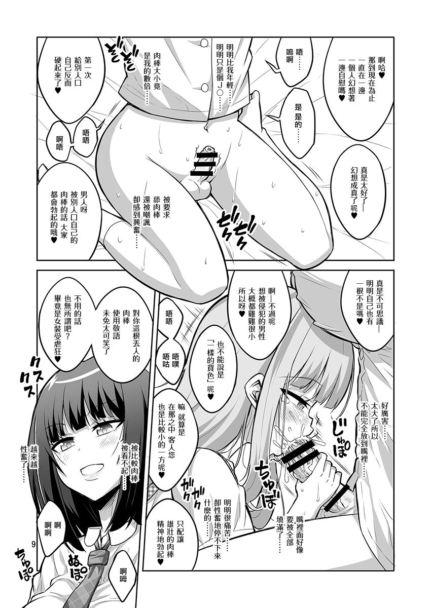 Otokonoko ga Futanari JK DeliHeal o Yondara Byou de Mesu Ochi shichaimashita. page 9 full