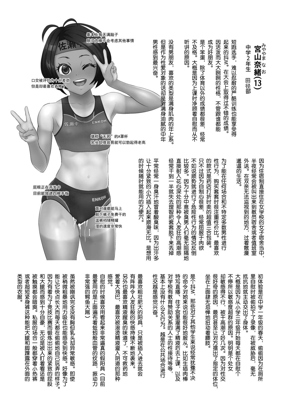 Rikujoubu Nao Gokubuto no Are ga Hoshisugite Kyoushi ni Kobiru Hentai Athlete page 3 full