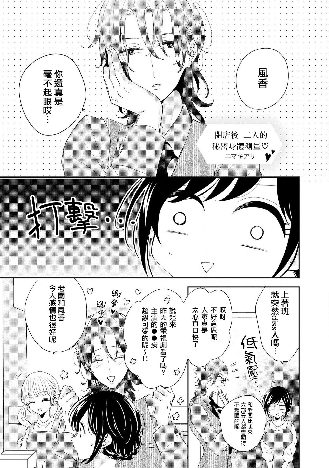 Heiten-go, 2-ri de himitsu no saisun o | 闭店后  二人的秘密身体测量❤ page 2 full