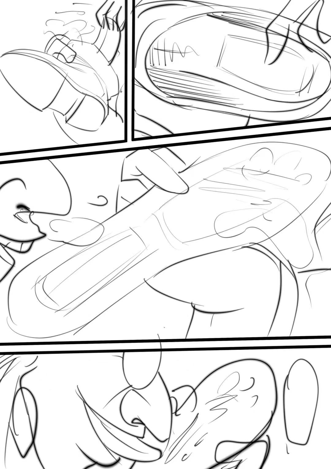 当麻面前轮流玩弄茵蒂克丝，闻她运动后的脚臭袜臭靴臭腋臭【草稿】 page 10 full