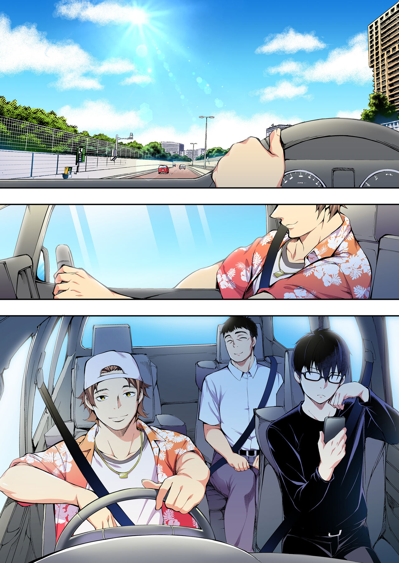 Panpan Travelers Hakata Shuudan Rape Ryokou Full Color | 吃飯兼炒飯TRAVELERS～博多集團強●旅行 page 4 full