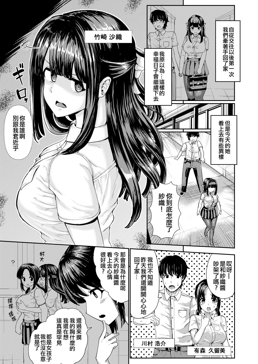 Kanojo to Oji-san no Karada ga Irekawaru TSF page 3 full
