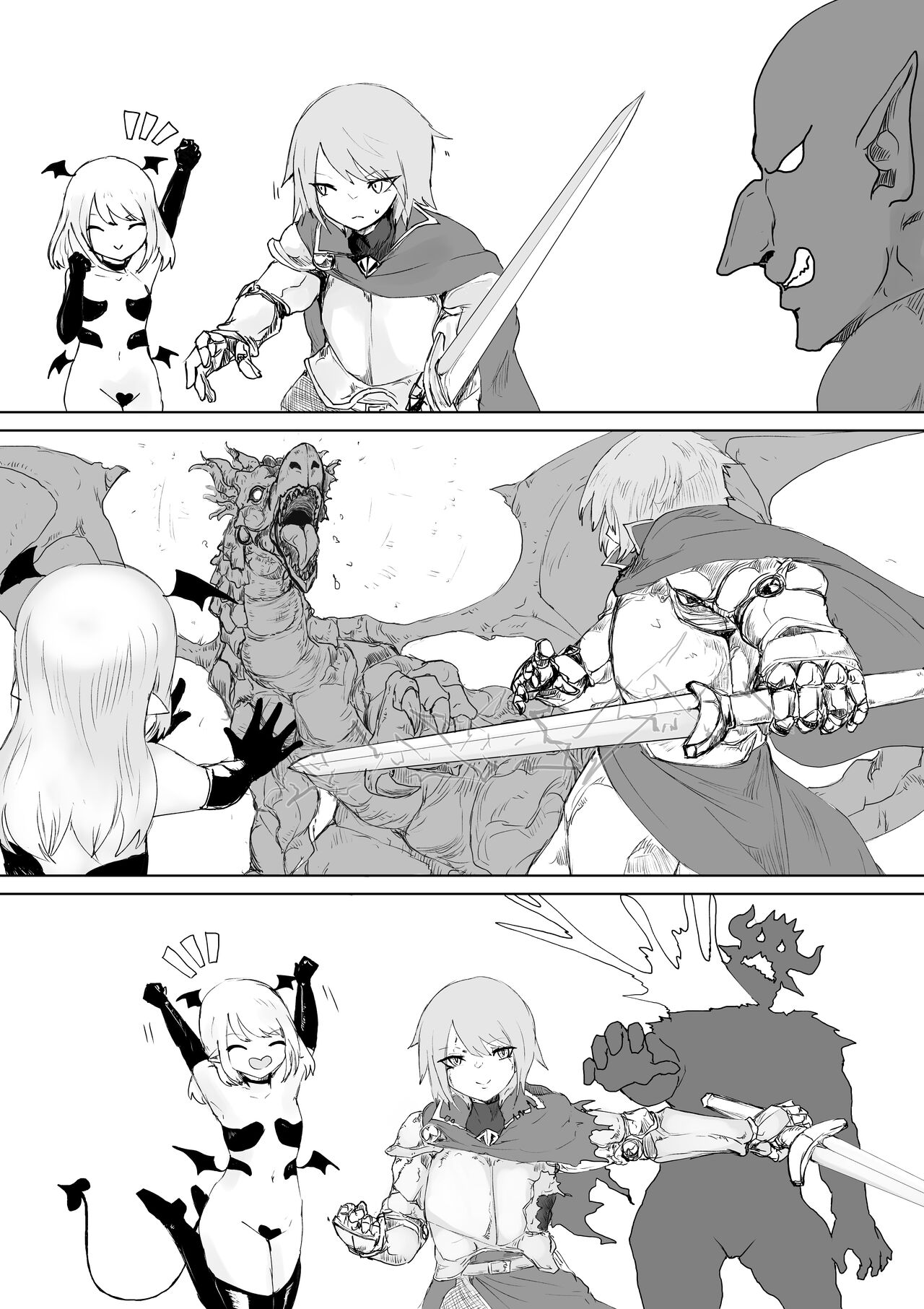 Succubus no Daibouken ~Yuusha-sama no Nakama ni Natta Furi shite Hime-sama to no Shoya ni Muriyari Ochinchin Netochatta Ohanashi~ | 魅魔的大冒險 ~假裝成為勇者的伙伴在其準備與公主進行初夜的時候強行寢取肉〇的故事~ page 4 full