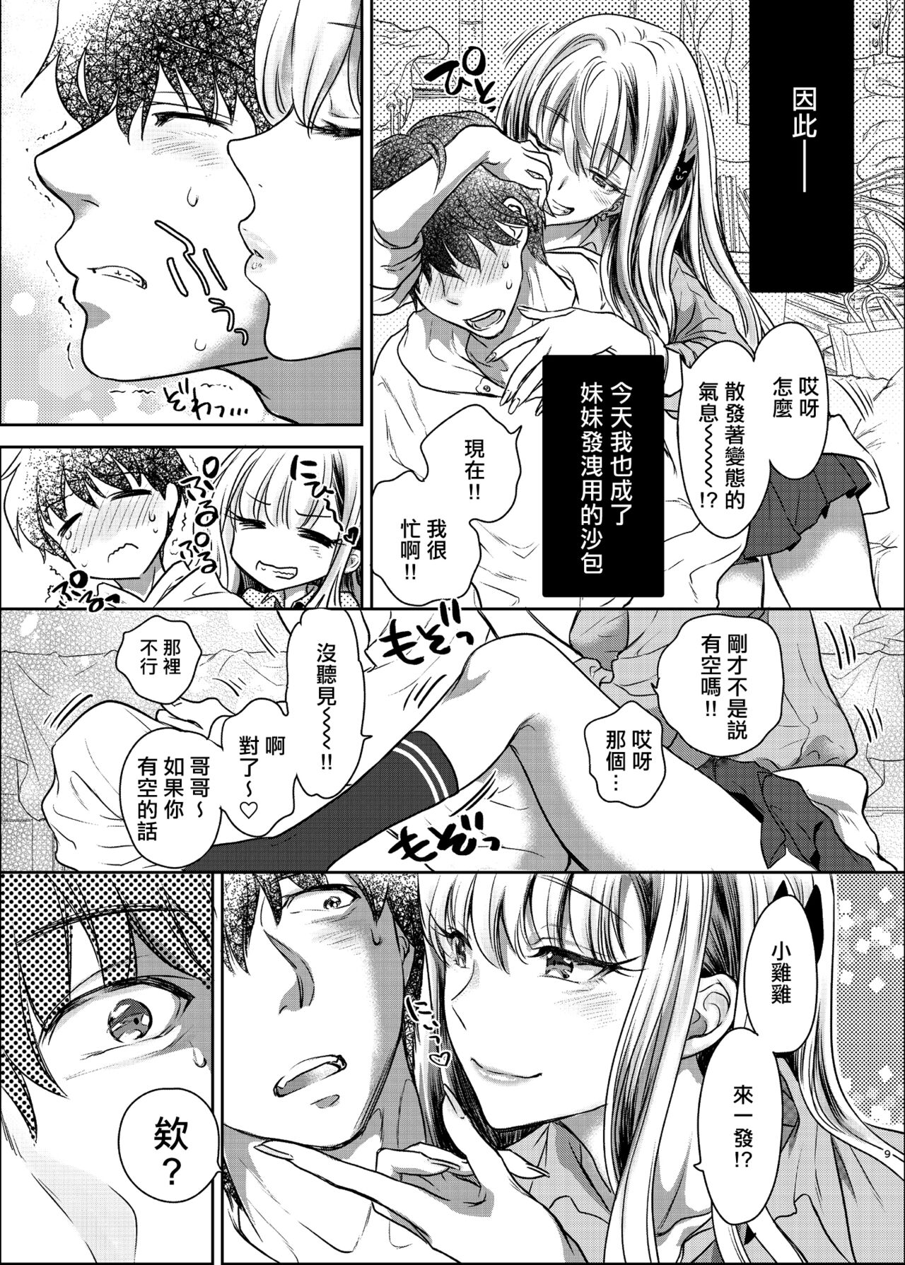 Tsuyokawa Imouto x Kyousei Love Koubi page 9 full