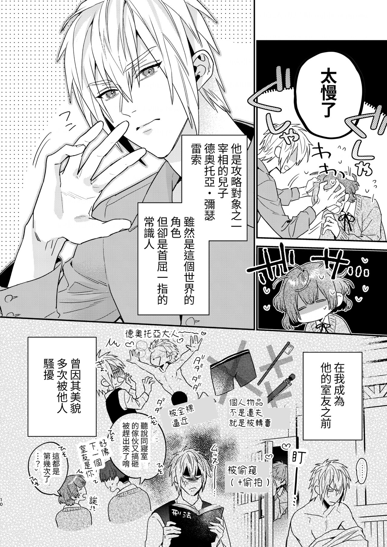 Tensei mobu wa BL gē no sekai de hame rare kōryaku sa remashita! ? page 10 full
