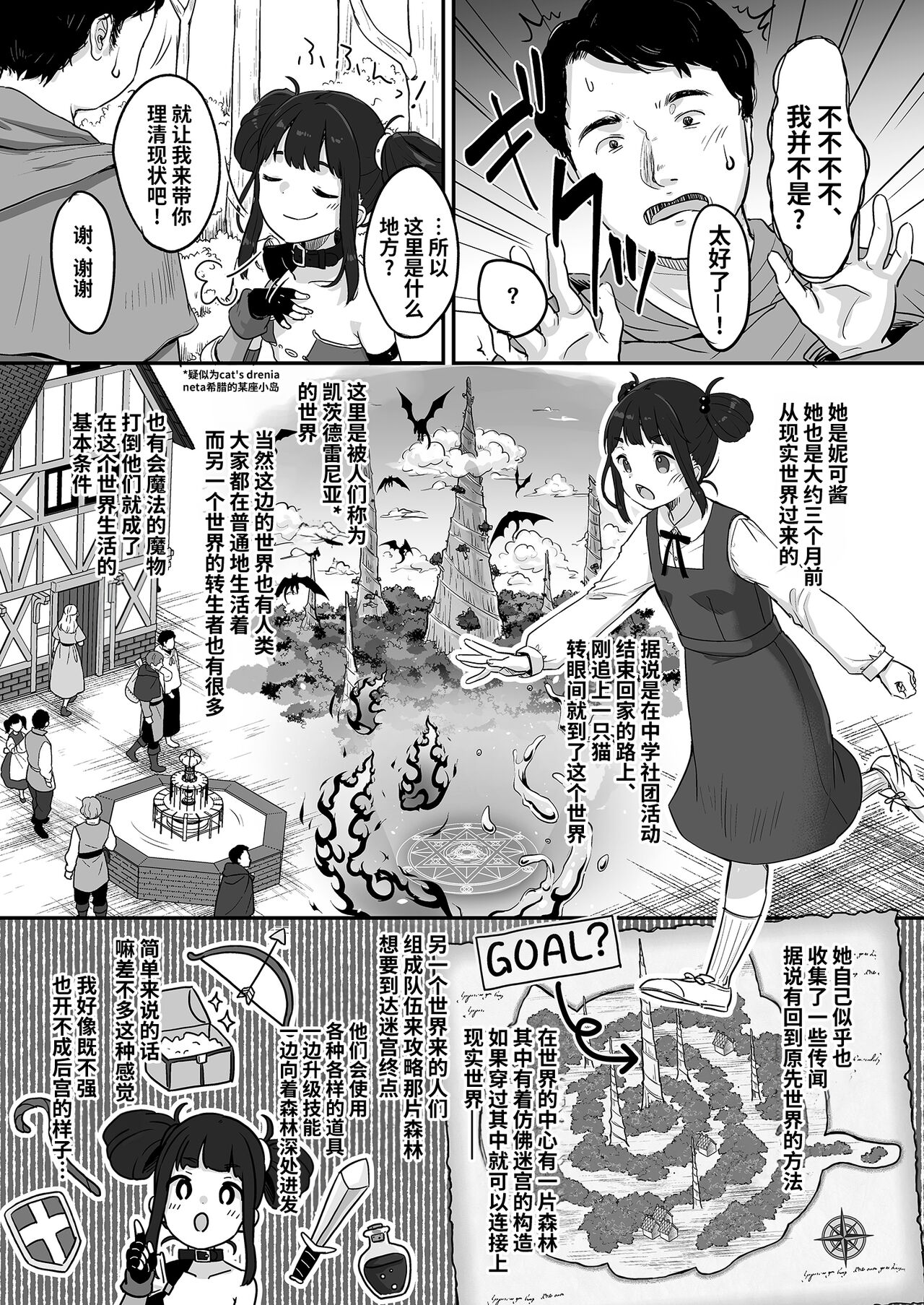 Nico to Mob no Isekai Eromanga | 妮可与龙套的异世界色情漫画 page 6 full