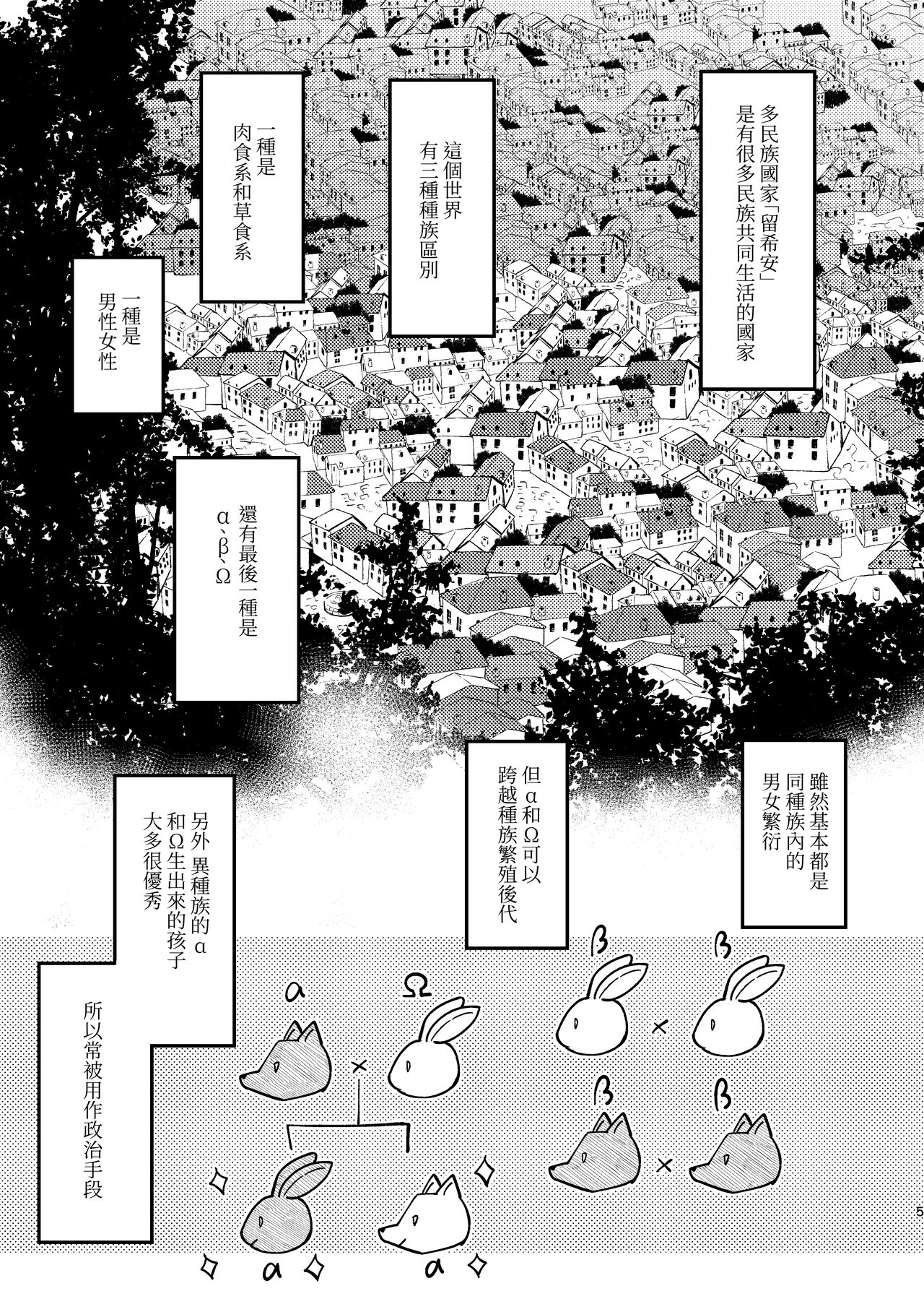 Usagi Reijou to Ookami Reisoku  | Ω兔子小姐和ɑ狼少爷（前篇） page 4 full