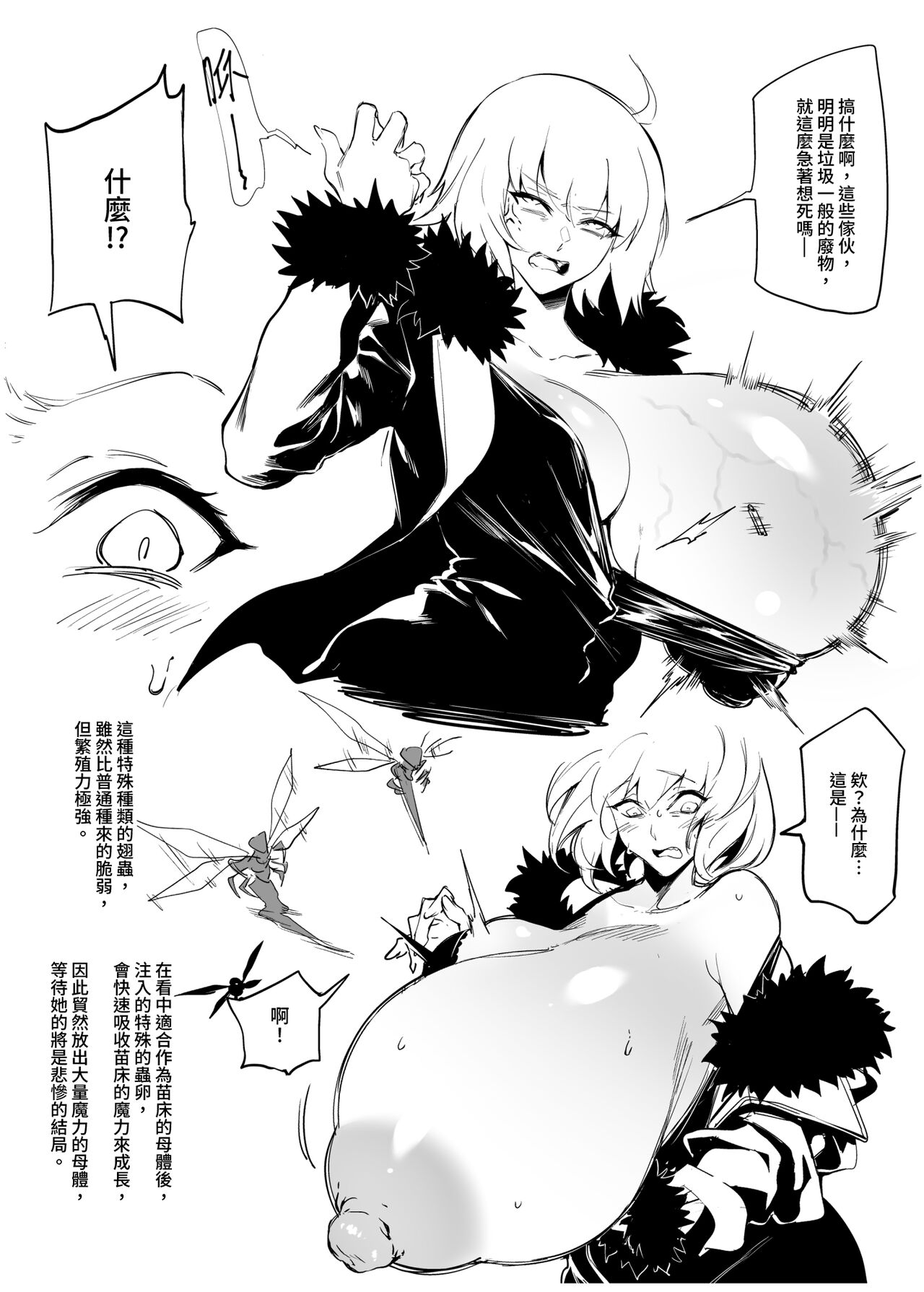 Jeanne Chounyuu Naedoko Sanshutsu Houkokusho | 黑貞超乳苗床產出報告書 page 4 full