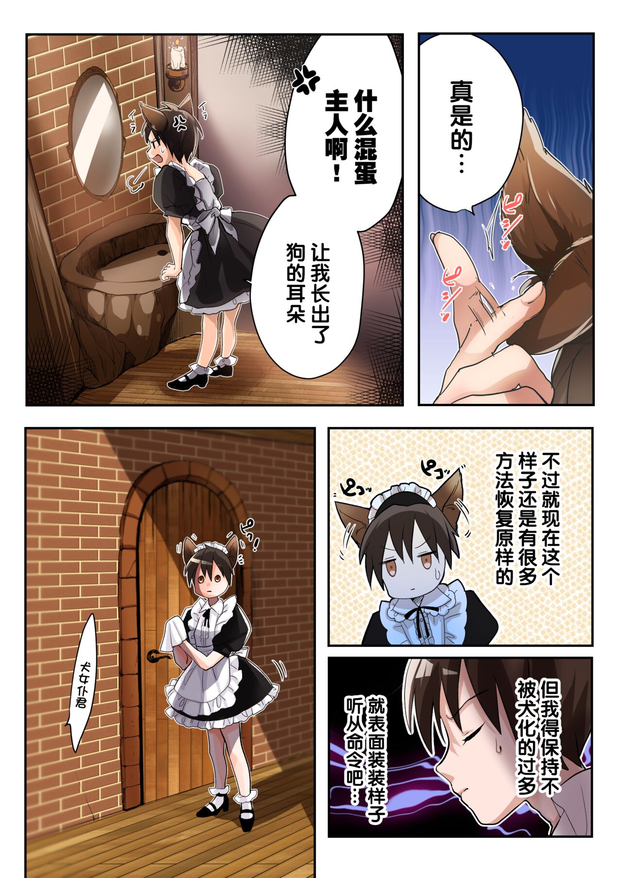 Yuusha no Ore wa TS Mesuinu Maid nanka ni wa Zettai ni Naranai! | 身为勇者的我绝不会雌堕成为犬女仆的! page 6 full