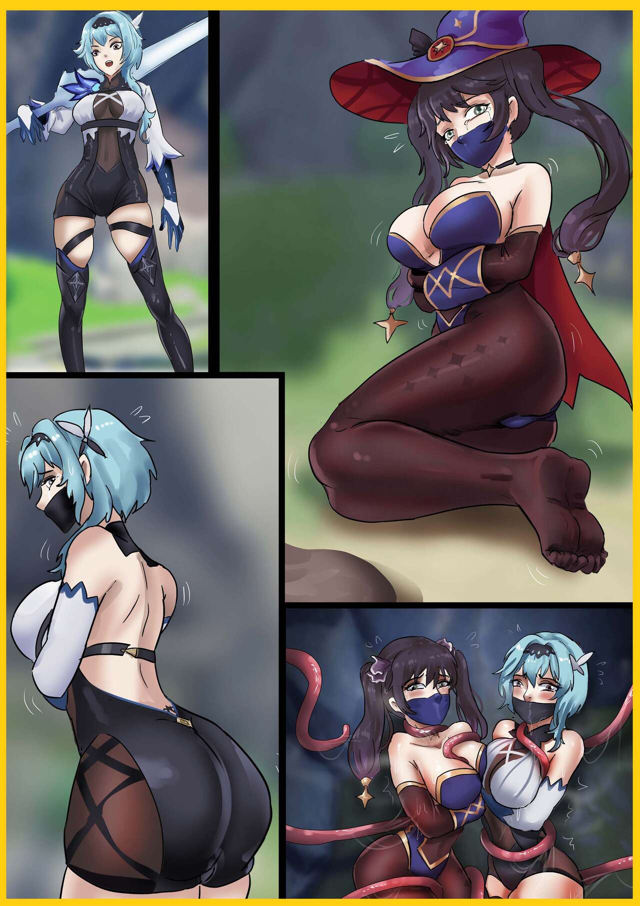 原神缚——优菈与莫娜 page 1 full