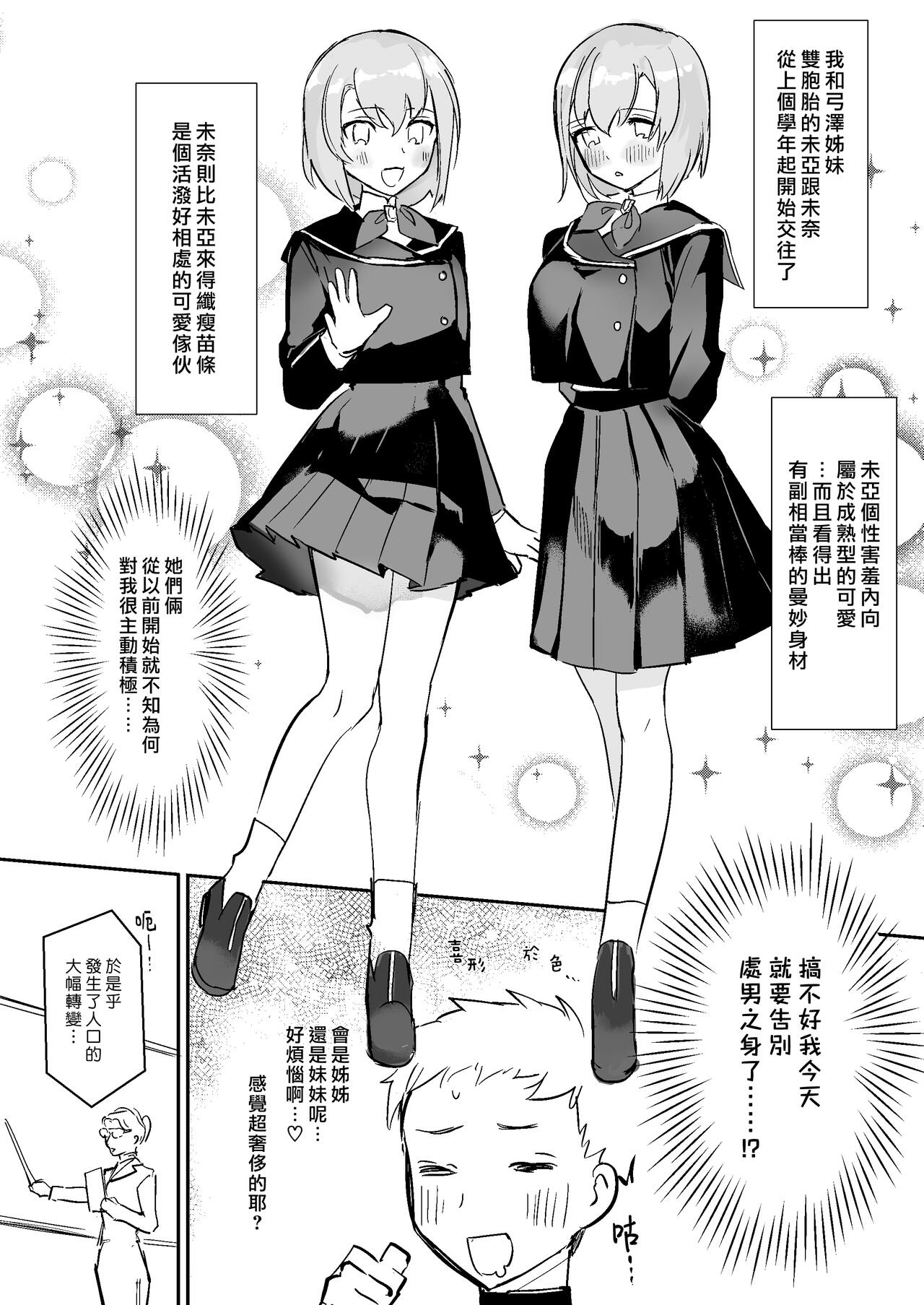 Otoko ga Kishou ni Natta Sekai de Futago Shimai ni Doutei mo Shojo mo Ubawareru | 在男性稀少化的世界裡我無論是處男還是處女都被雙胞胎姐妹奪去了 page 5 full