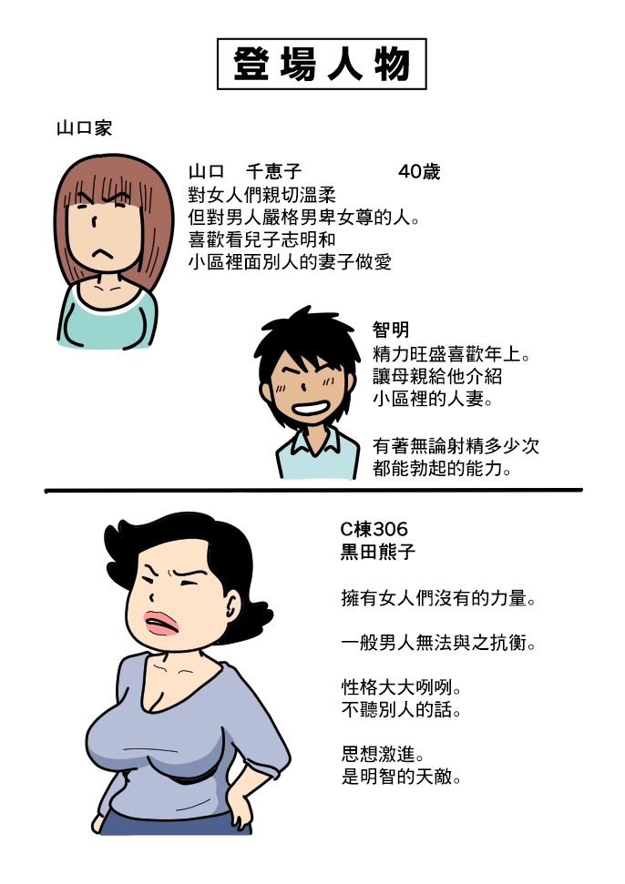 Mob-kao no Koushoku Danchizuma-tachi 3 Monster Shufu no Kumako-san | 大眾臉的好色小區的妻子們3 巨獸主婦熊子小姐 page 2 full