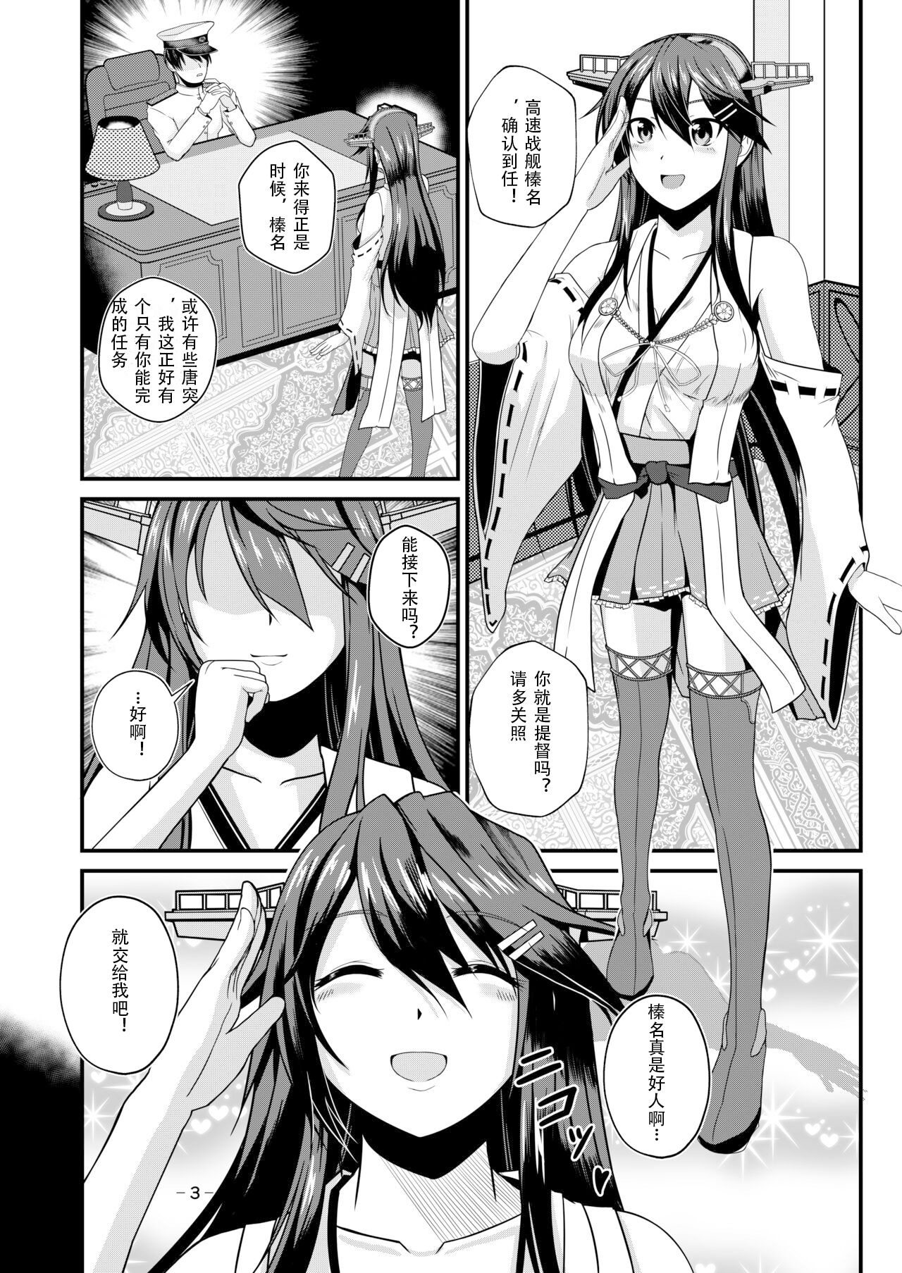 Hai, Haruna wa Daijoubu desu! Haruna x Sakunyuu x Juukan page 2 full
