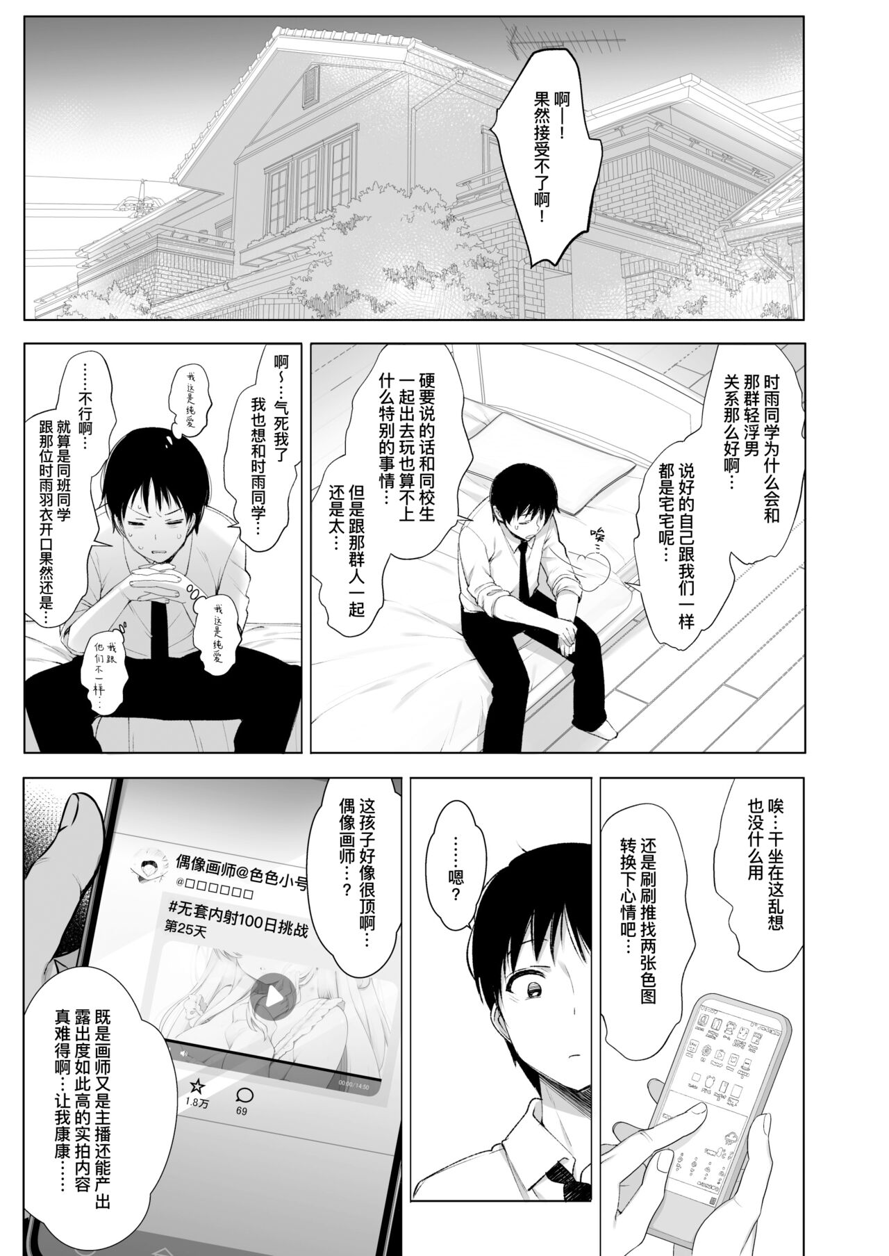 Idol Haishinsha Shigure Ui Naisho no Douga Haishin 2 | 偶像主播时雨羽衣的秘密视频发布2 page 8 full
