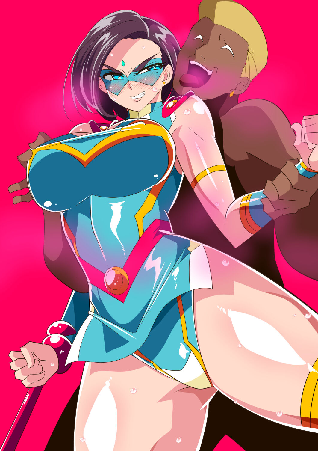 Hitozuma Choujin Mighty Madam! VS Saiin Yarichin Kaijin Zenpen page 2 full