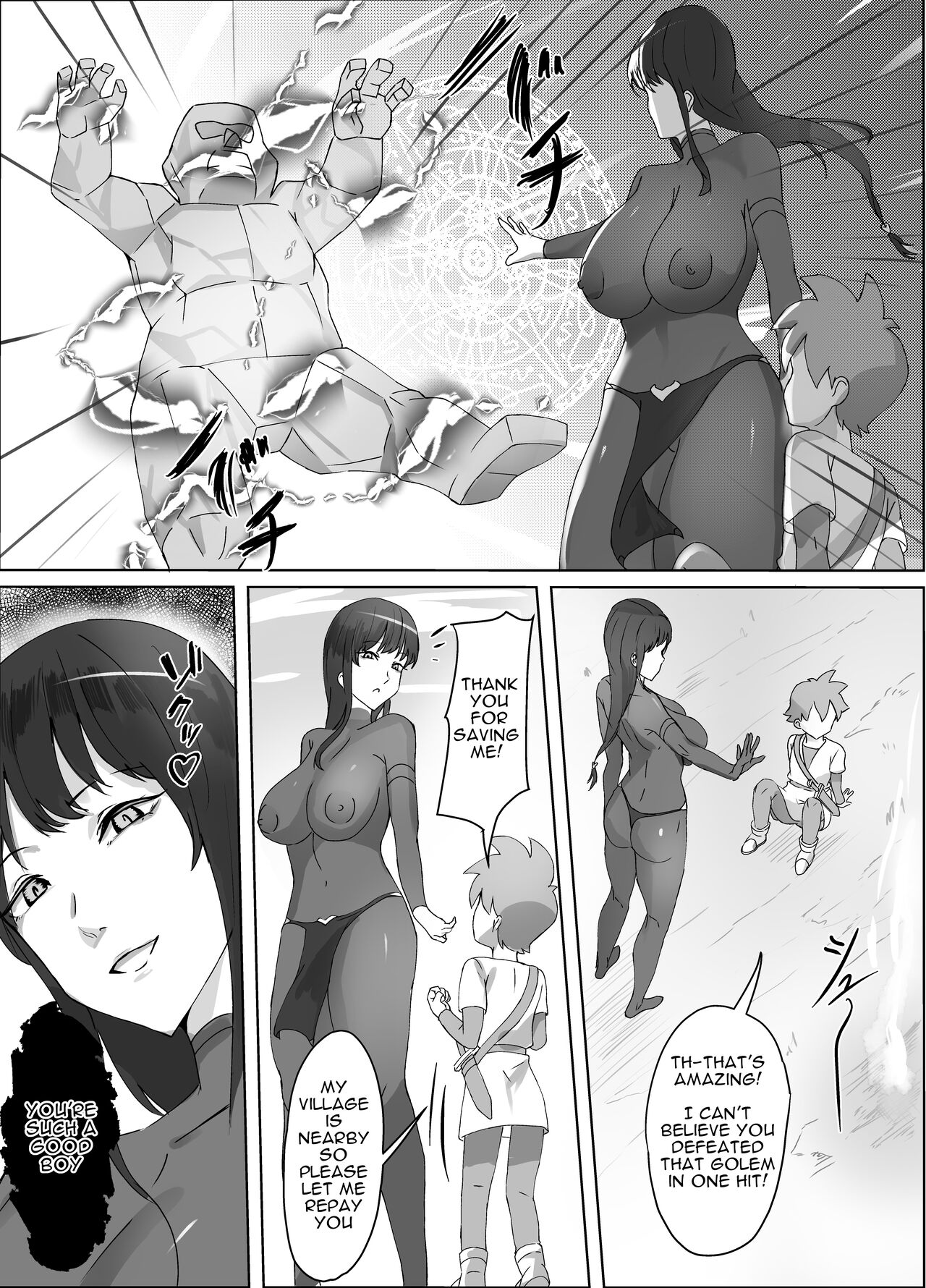 Kuro Majutsushi no Onee-san ni Kiniirarete Shiborareru Hanashi | A Story About Being Liked by a Black Mage Oneesan and Getting Milked page 4 full