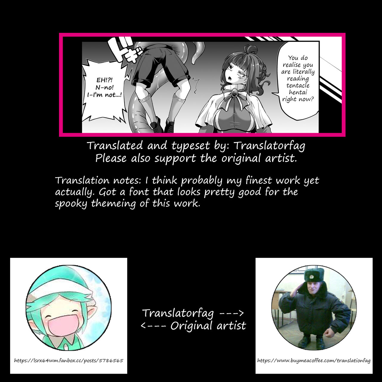 A desperate horny schoolboy deliberately goes into tentacle girl's territory at night because he wanted to be eaten sexually? Boy vs Shogo-tan page 8 full