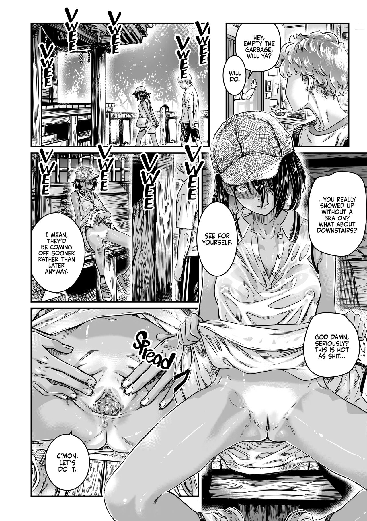 The Tanlined Town Bike Has Set Her Perverted Exhibitionist Sights on Her Virgin Senpai page 9 full