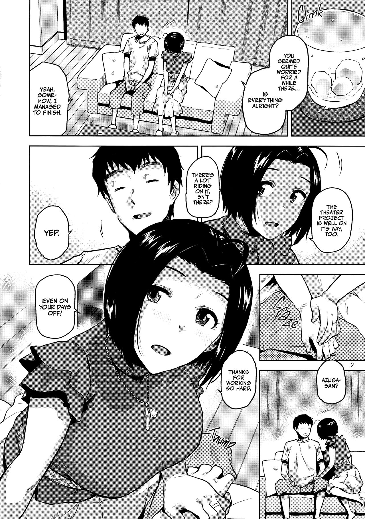 Azusa-san ga Te to Kuchi dake de Shite Kureru Hon page 3 full