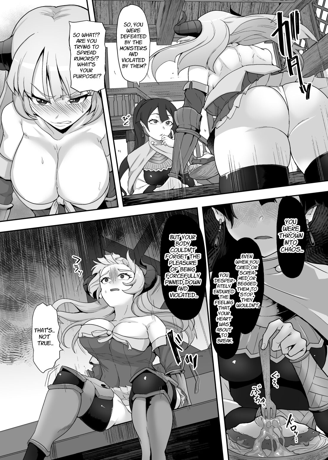 Tettsui no Onna Senshi, Mamono ni Makete Okasareru Mousou o Kojirase Shinu yori Hidoi Me ni Au | The Hammer-wielding Warrior's Fate page 7 full