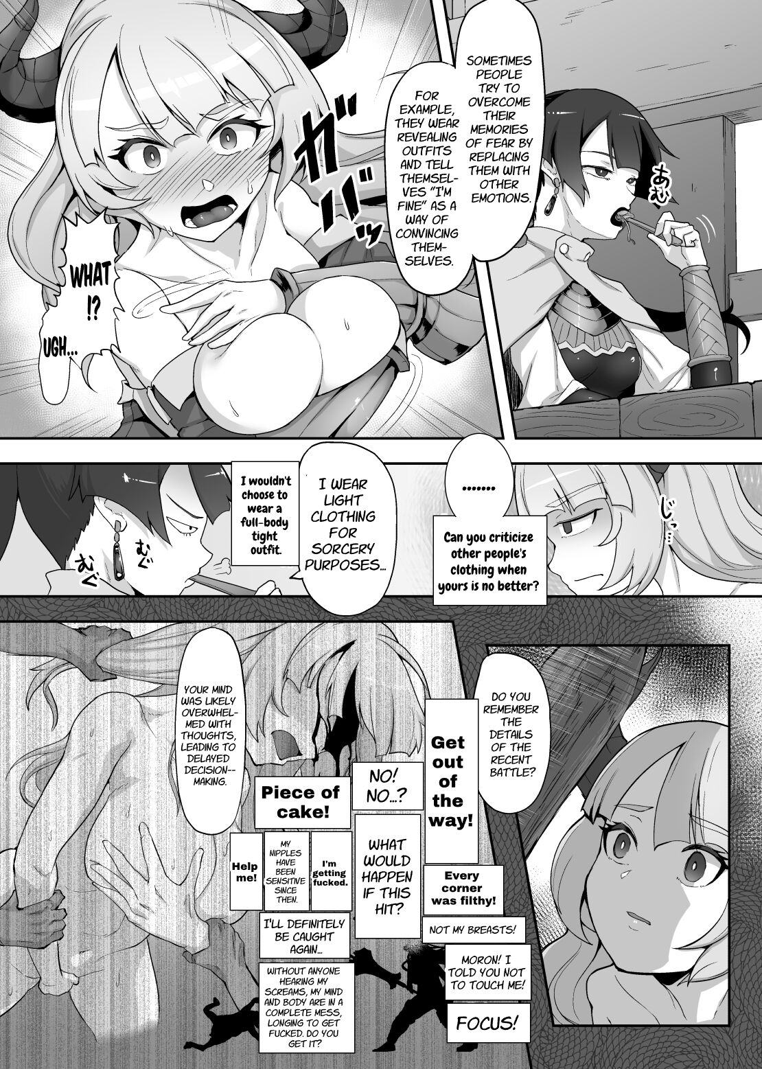 Tettsui no Onna Senshi, Mamono ni Makete Okasareru Mousou o Kojirase Shinu yori Hidoi Me ni Au | The Hammer-wielding Warrior's Fate page 8 full