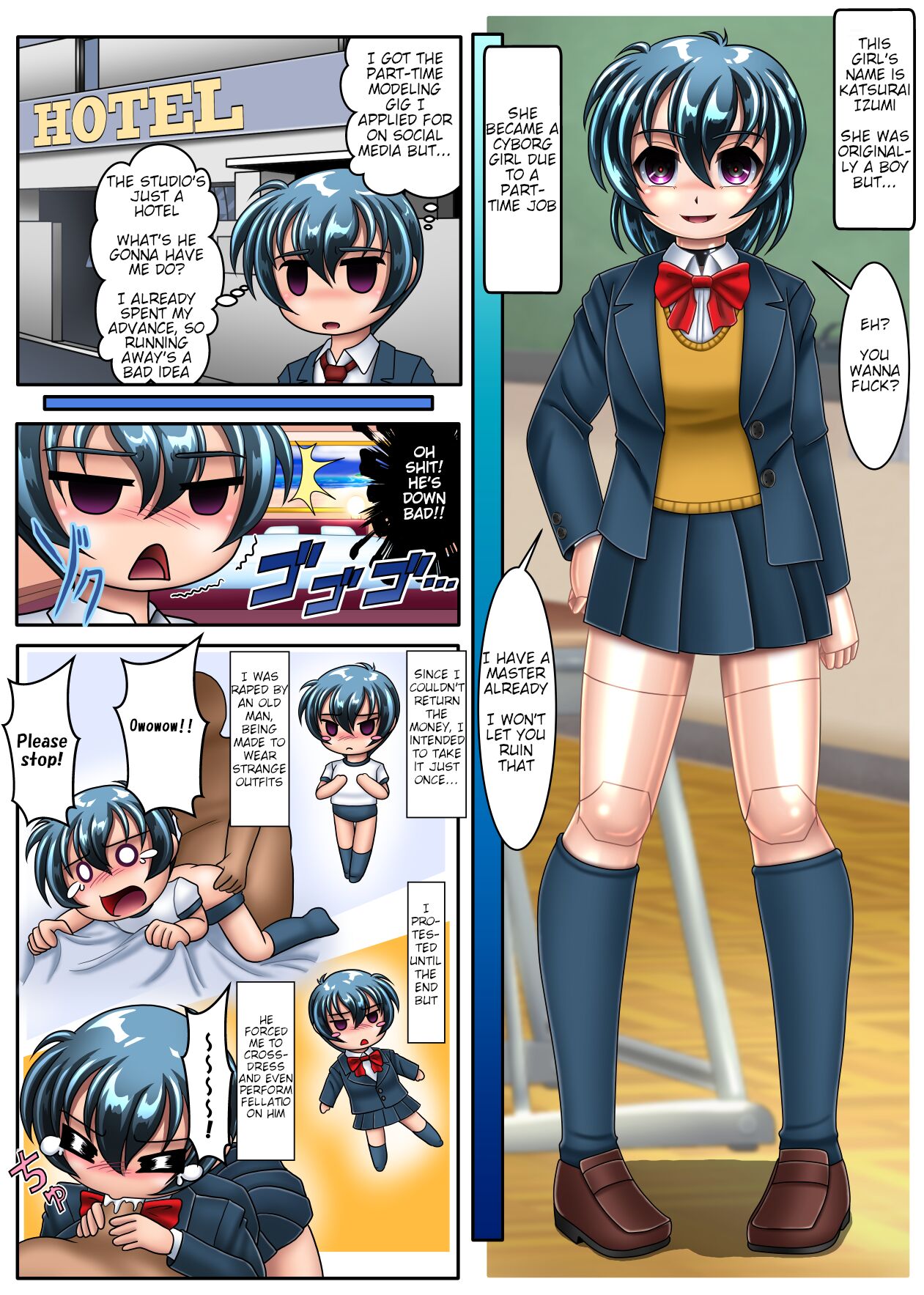 TS Cyborg Izumi Izumi-kun Haramimasu! | TS Cyborg Izumi: Izumi-kun Gets Pregnant! page 2 full